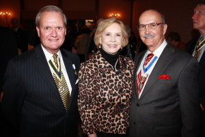 Pictured at the Fort Henry Chapter organizational dinner are chapter president Jay Frey, First Lady Billie S. Brock and NSSAR President General Lindsay C. Brock, October 23, 2014, Wilson Lodge Oglebay Resort, Wheeling.