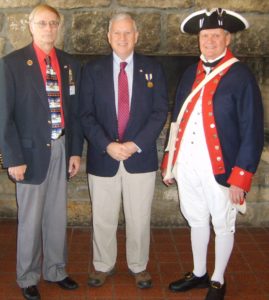 Pictured at the Holiday Luncheon are (l to r) Compatriot Gary W. Timmons, Bronze Citizenship Awardee David M. Weaver and chapter president Jay Frey. Timmons nominated Wheeling businessman and communit volunteer Dave Weaver for the award.