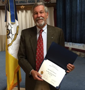 Compatriot John Edward Osborne is inducted into the chapter at historic Monument Place, September 19, 2015